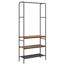 Kledingrek met planken Oud hout 77 x 30 x 171 cm Bewerkt hout