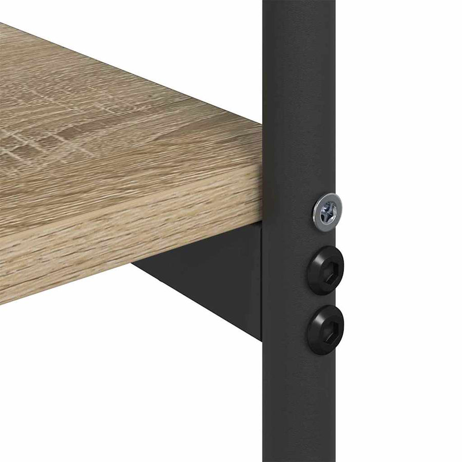 Wandtafel Sonoma eiken 101 x 35 x 80.5 cm Bewerkt hout