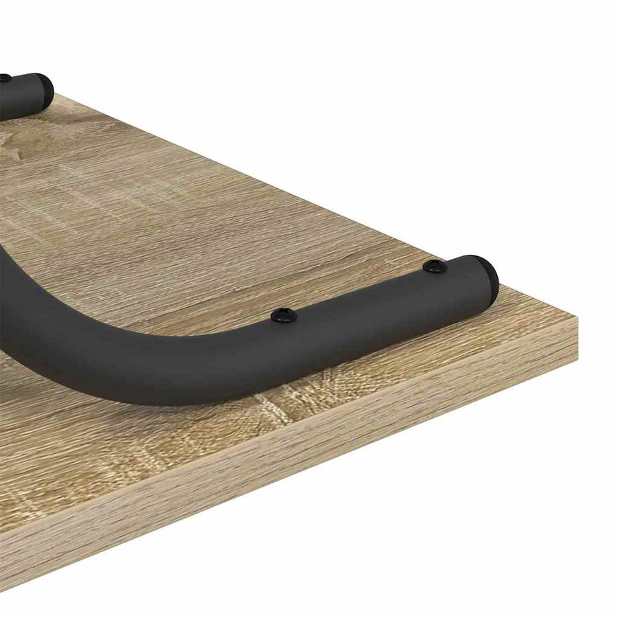 Wandtafel Sonoma eiken 101 x 35 x 80.5 cm Bewerkt hout