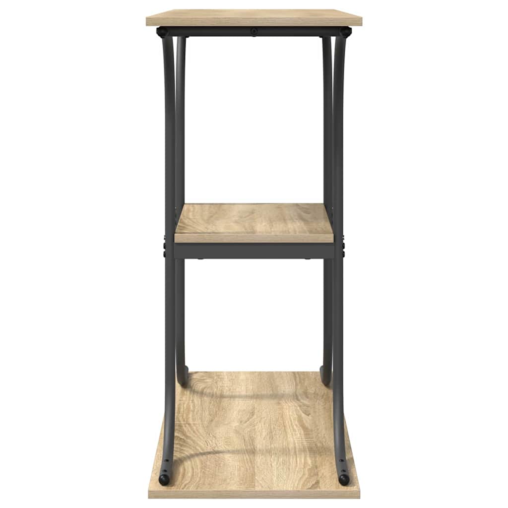 Wandtafel Sonoma eiken 101 x 35 x 80.5 cm Bewerkt hout