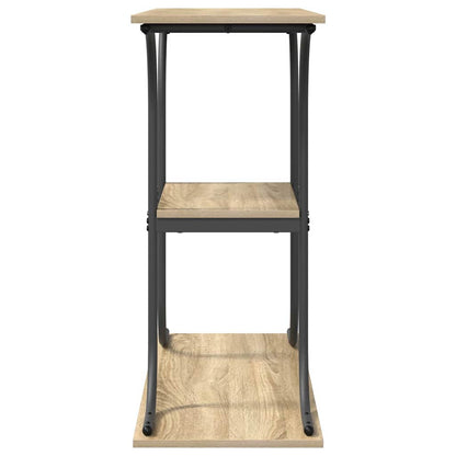 Wandtafel Sonoma eiken 101 x 35 x 80.5 cm Bewerkt hout
