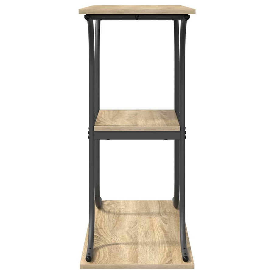 Wandtafel Sonoma eiken 101 x 35 x 80.5 cm Bewerkt hout
