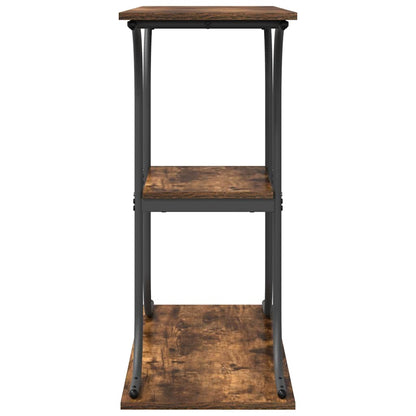 Wandtafel Gerookt eiken 101 x 35 x 80.5 cm Bewerkt hout