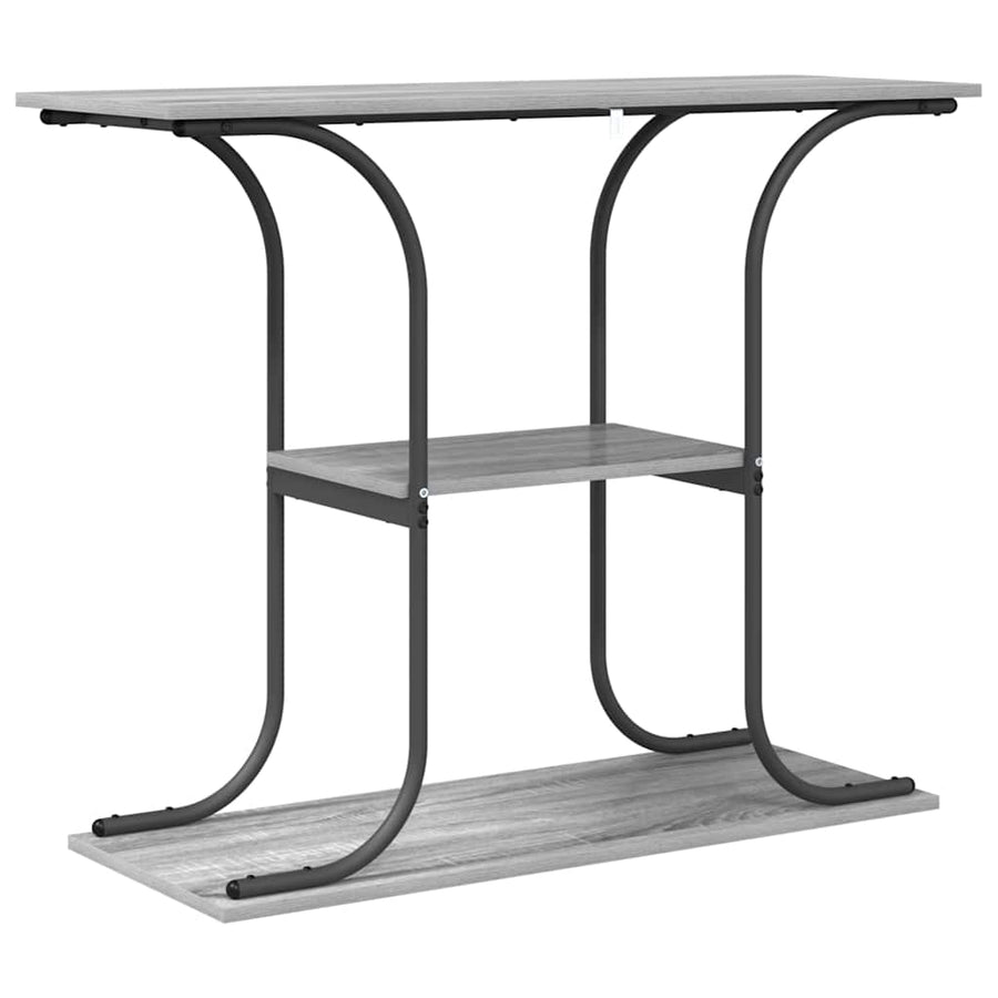 Wandtafel Grijs sonoma 101 x 35 x 80.5 cm Bewerkt hout