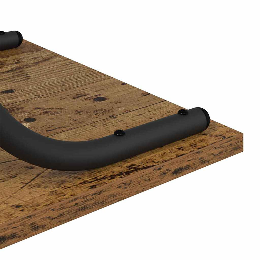 Wandtafel met plank met opslag Oud hout 101 x 35 x 80.5 cm Bewerkt hout