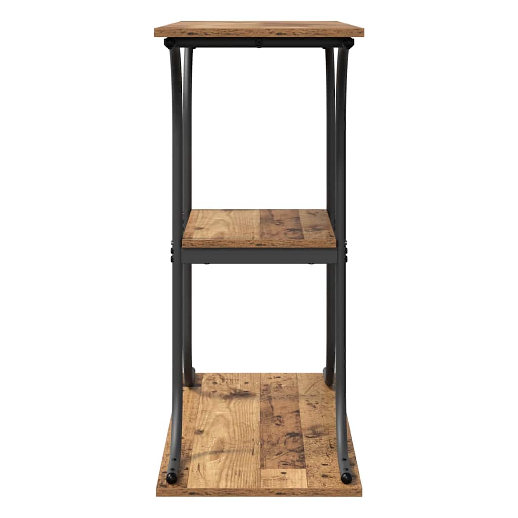 Wandtafel met plank met opslag Oud hout 101 x 35 x 80.5 cm Bewerkt hout