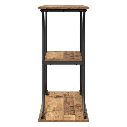Wandtafel met plank met opslag Oud hout 101 x 35 x 80.5 cm Bewerkt hout