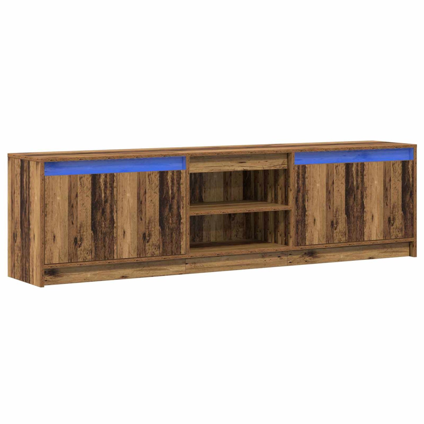 Tv Eenheden 2 Pcs Bruin 180 X 34 X 50 Cm Bewerkt Hout 180 cm