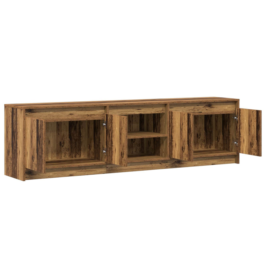 Tv Eenheden 2 Pcs Bruin 180 X 34 X 50 Cm Bewerkt Hout 180 cm