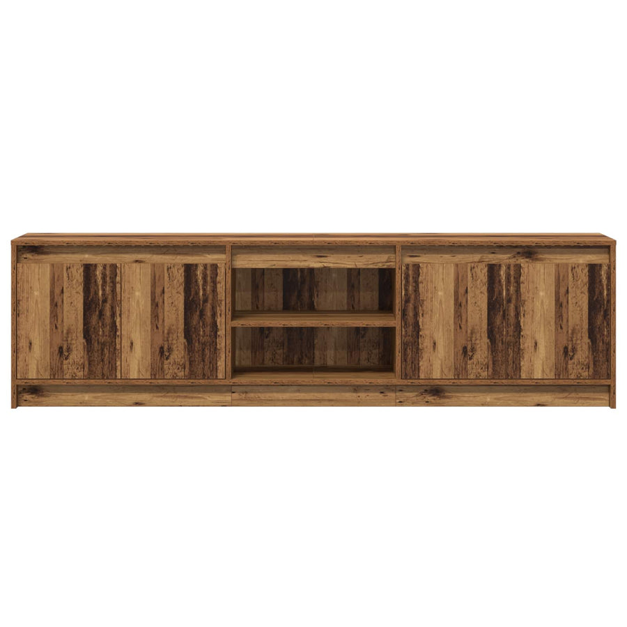 Tv Eenheden 2 Pcs Bruin 180 X 34 X 50 Cm Bewerkt Hout 180 cm