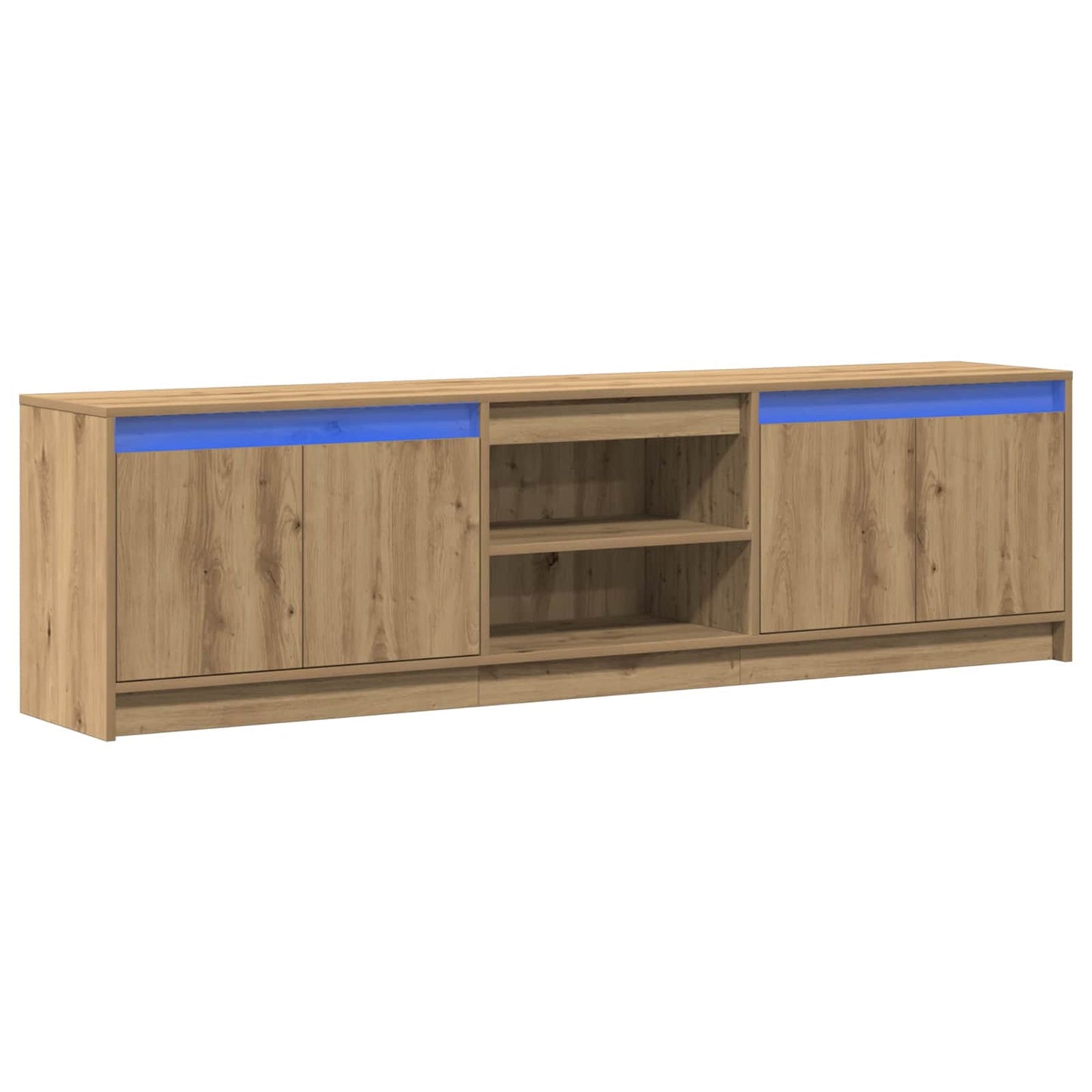 Tv Eenheden 2 Pcs Bruin 180 X 34 X 50 Cm Bewerkt Hout 180 cm
