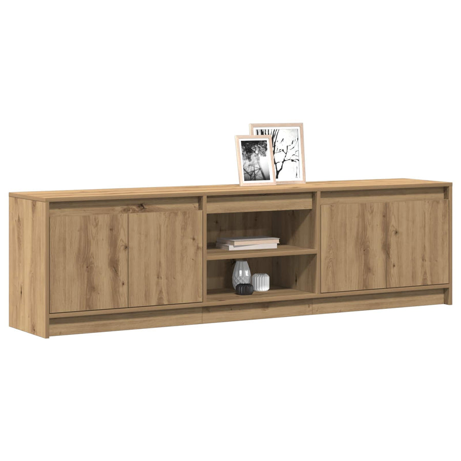 Tv Eenheden 2 Pcs Bruin 180 X 34 X 50 Cm Bewerkt Hout 180 cm