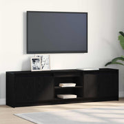 Tv-meubel 2 stuks 180x34x50 cm bewerkt hout zwart eiken