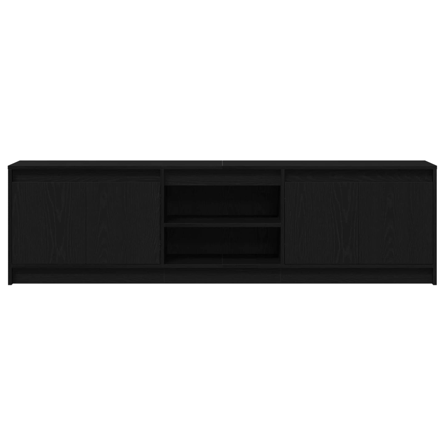 Tv Eenheden 2 Pcs Zwart 180 X 34 X 50 Cm Bewerkt Hout Zwart Eiken