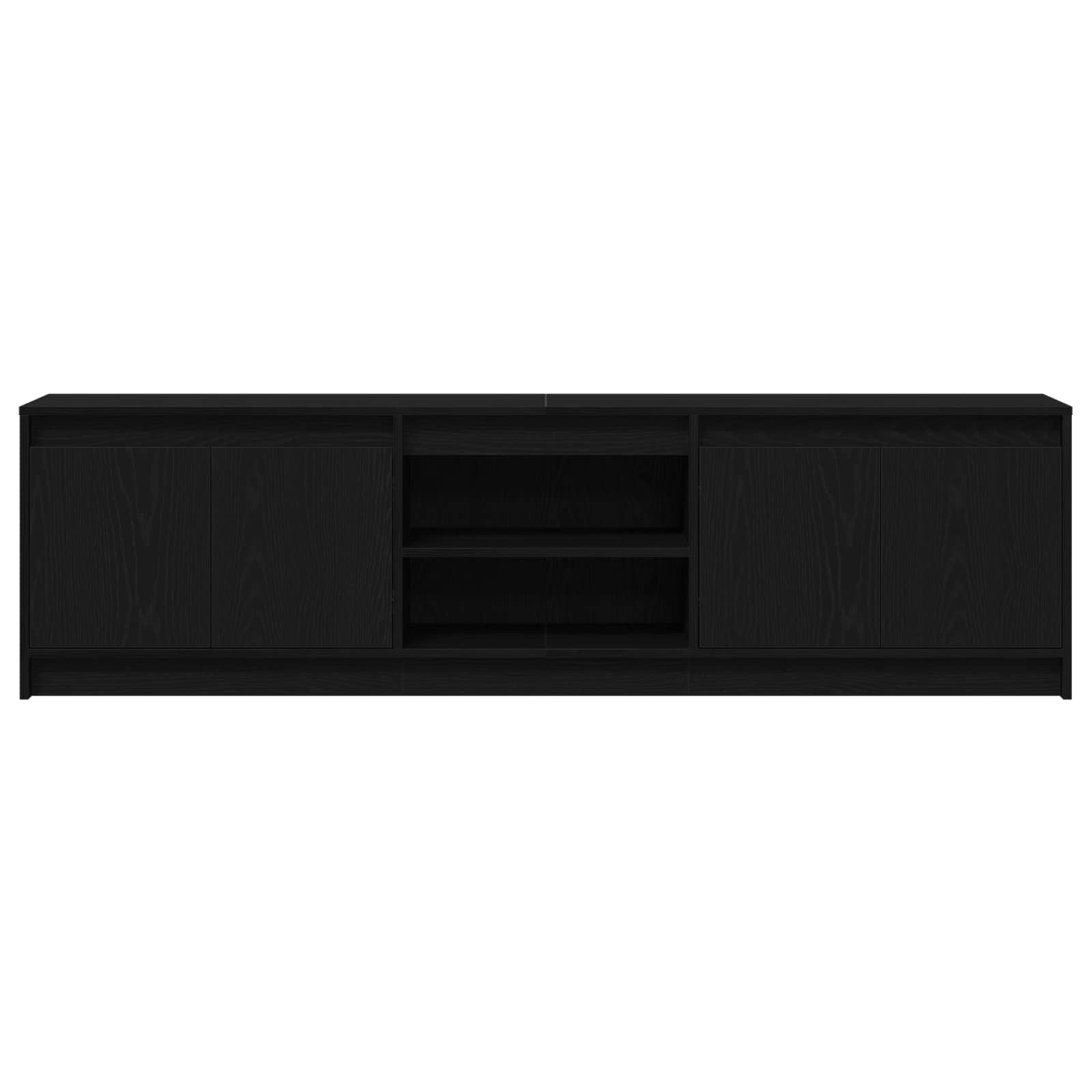 Tv Eenheden 2 Pcs Zwart 180 X 34 X 50 Cm Bewerkt Hout Zwart Eiken