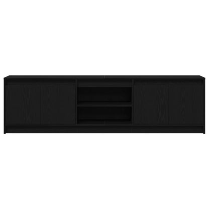 Tv Eenheden 2 Pcs Zwart 180 X 34 X 50 Cm Bewerkt Hout Zwart Eiken