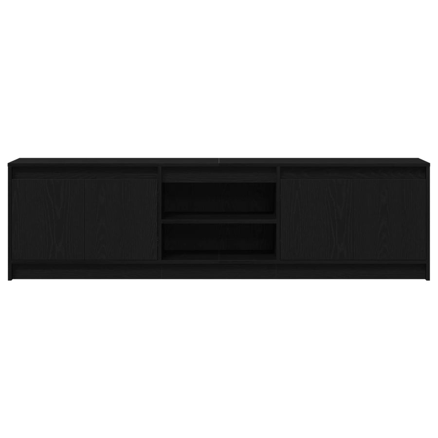 Tv Eenheden 2 Pcs Zwart 180 X 34 X 50 Cm Bewerkt Hout Zwart Eiken