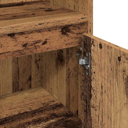 3-Delige Badkamermeubel Set Geëngineerd Hout Oud hout