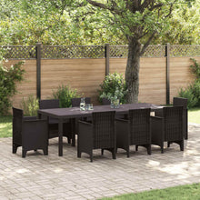 Tuinstafel Bruin 250 x 100 x 73 cm poly rattan