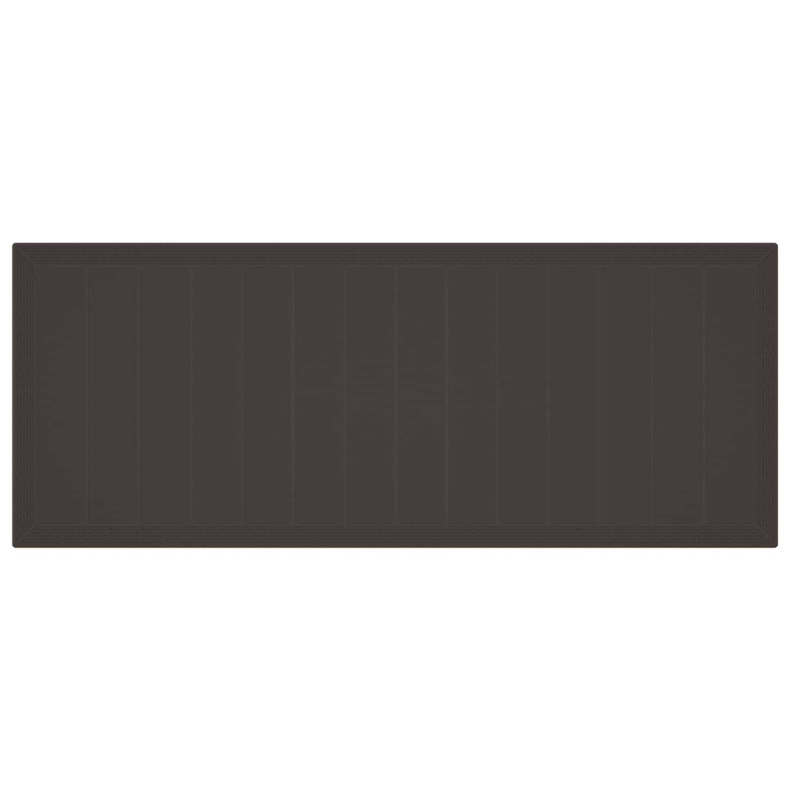 Tuinstafel Bruin 250 x 100 x 73 cm poly rattan