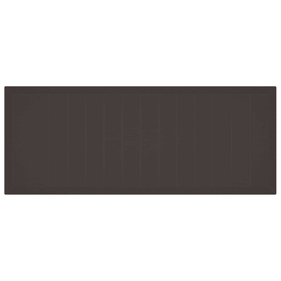 Tuinstafel Bruin 250 x 100 x 73 cm poly rattan