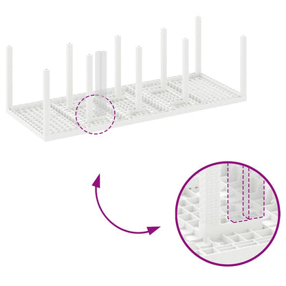 Tuinstafel Wit 250 x 100 x 73 cm poly rattan