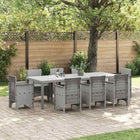 Tuinstafel Lichtgrijs 250 x 100 x 73 cm poly rattan