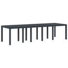 Tuintafel 300x100x73 cm poly rattan antraciet