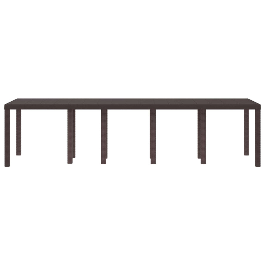 Tuinstafel Bruin 300 x 100 x 73 cm poly rattan