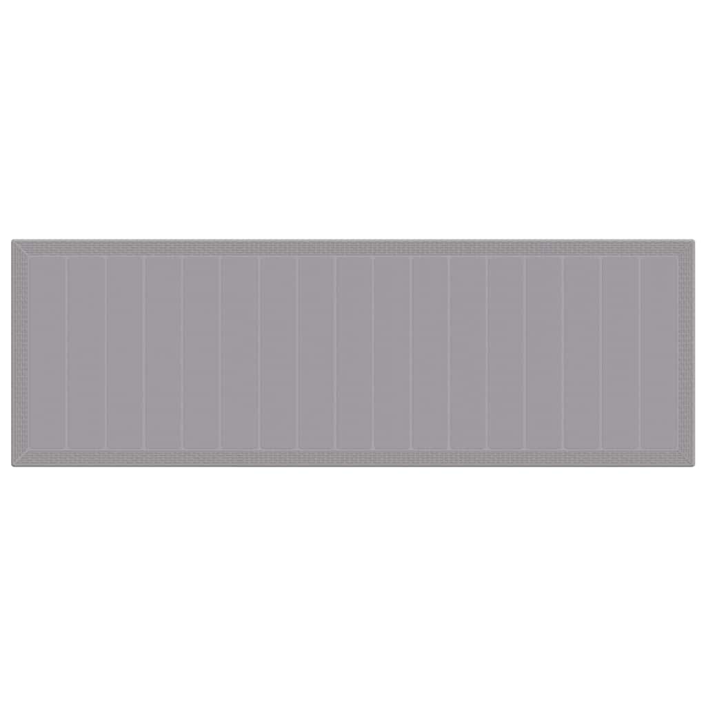 Tuinstafel Lichtgrijs 300 x 100 x 73 cm poly rattan