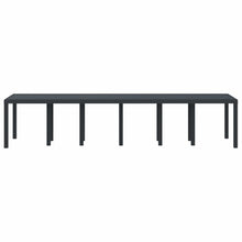 Tuinstafel Antraciet 350 x 100 x 74 cm poly rattan