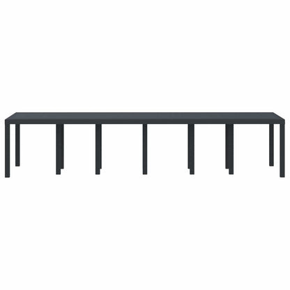 Tuinstafel Antraciet 350 x 100 x 74 cm poly rattan