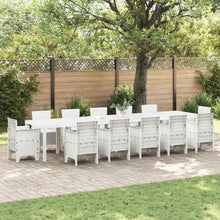 Tuinstafel Wit 400 x 100 x 73 cm poly rattan