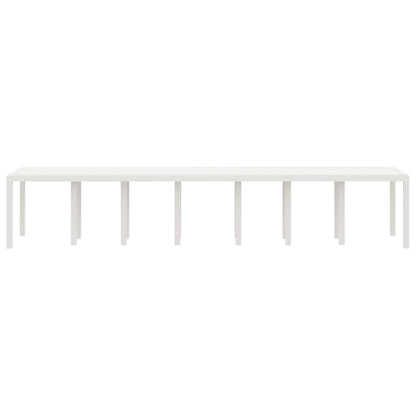 Tuinstafel Wit 400 x 100 x 73 cm poly rattan