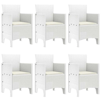7 pcs Wit Poly rattan