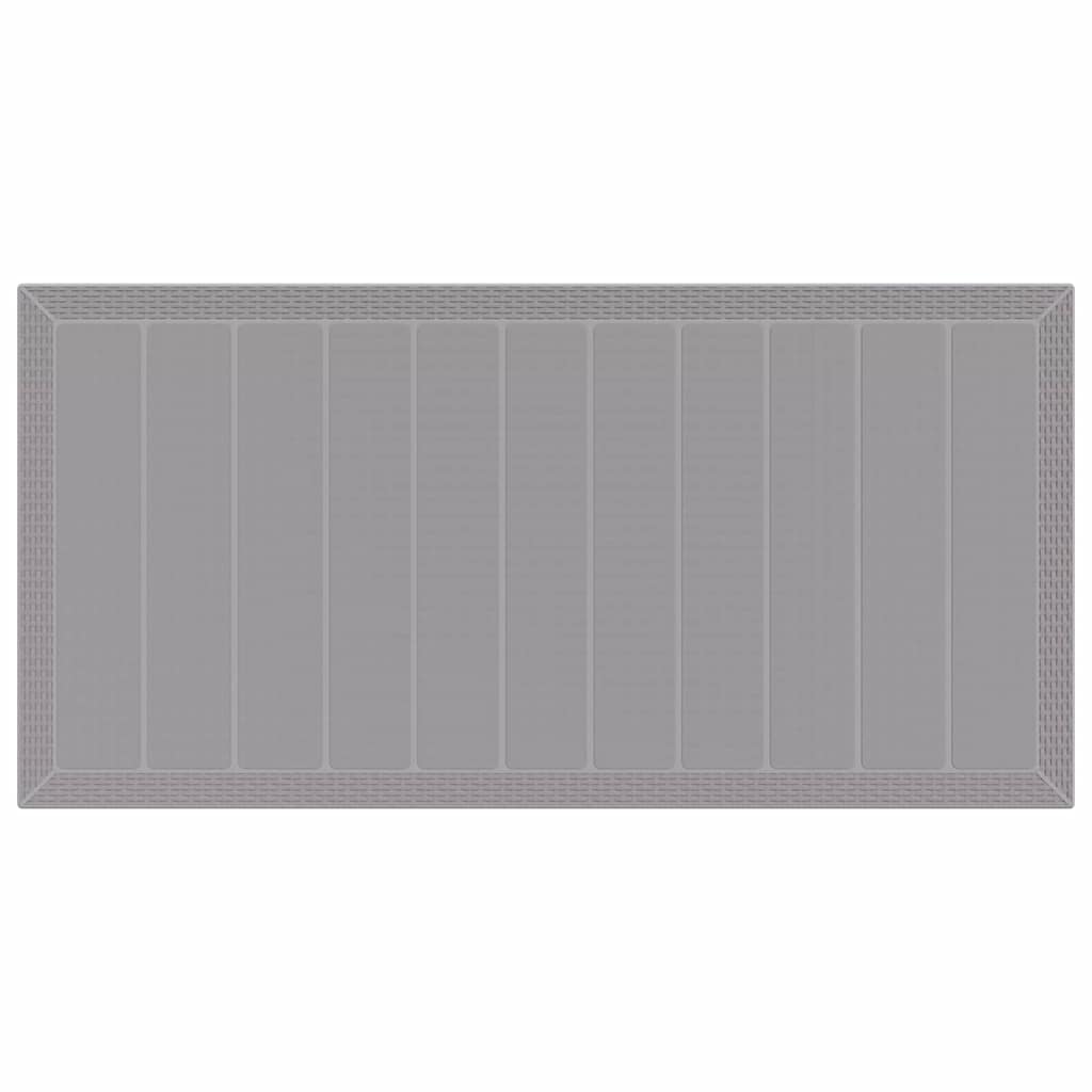 Tuin Eetset 9 pcs Lichtgrijs Polypropyleen