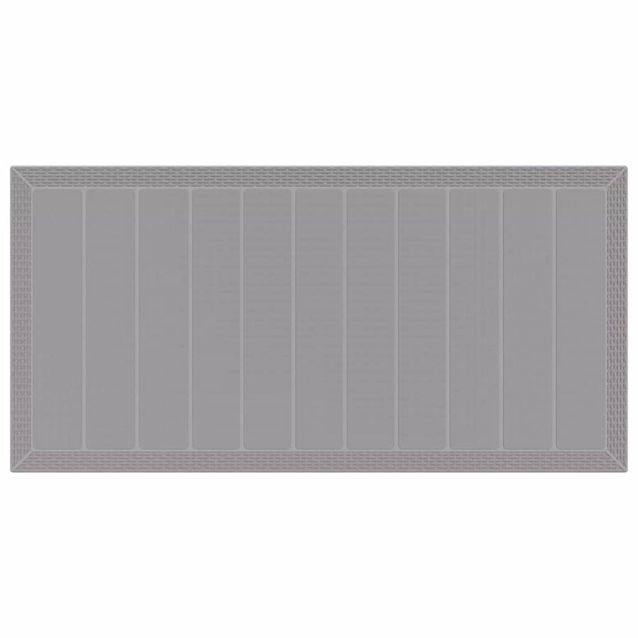 Tuin Eetset 9 pcs Lichtgrijs Polypropyleen