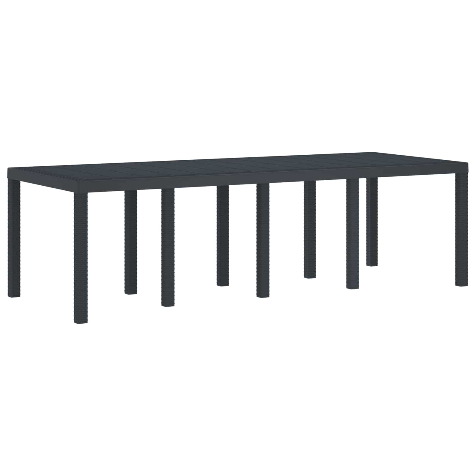 Tuin Eetset 11 pcs Antraciet Polypropyleen