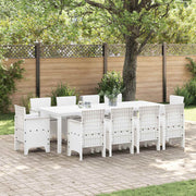 Tuinset 11 delig wit polypropyleen