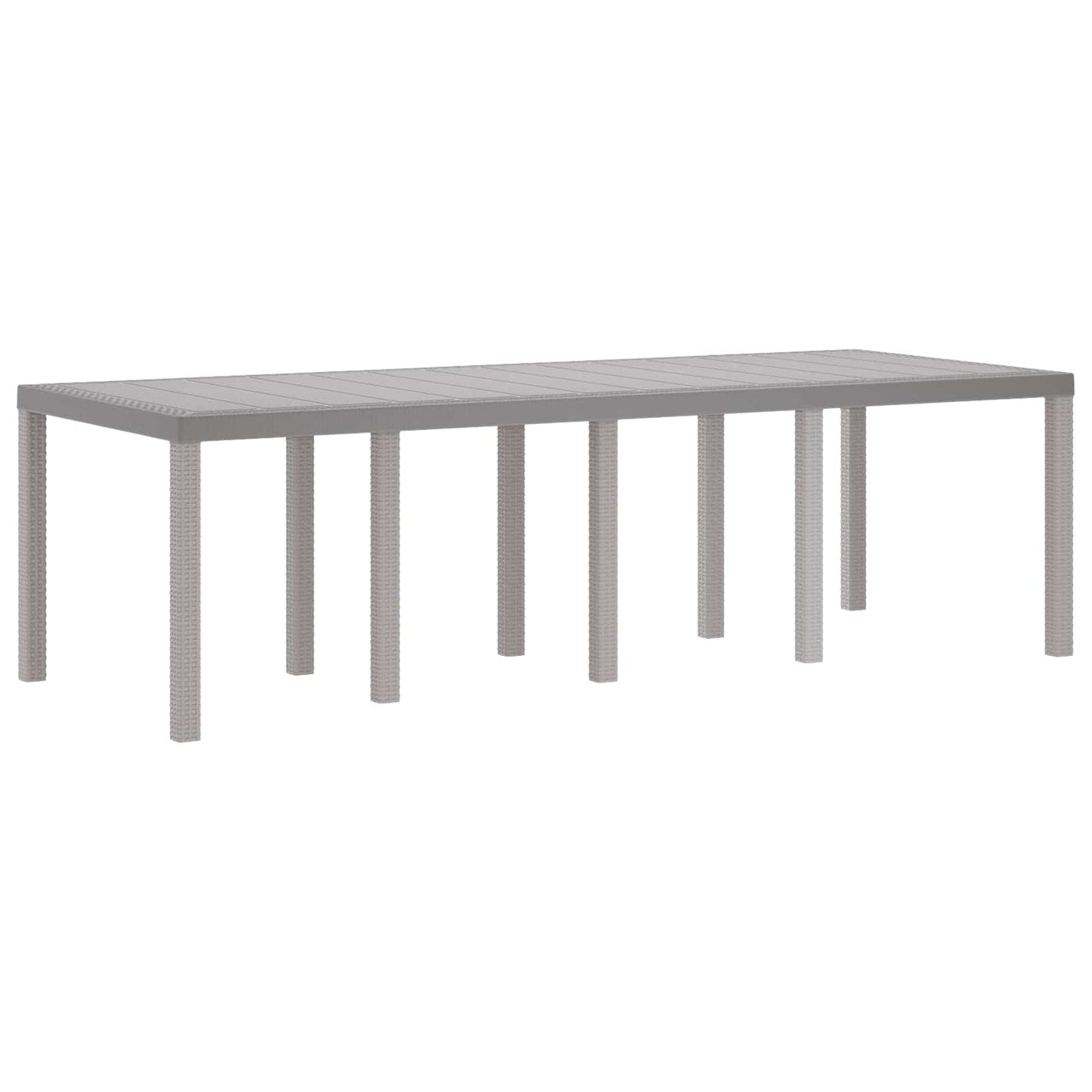 Tuin Eetset 11 pcs Lichtgrijs Polypropyleen