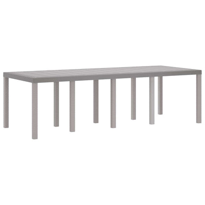 Tuin Eetset 11 pcs Lichtgrijs Polypropyleen