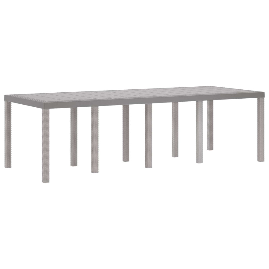 Tuin Eetset 11 pcs Lichtgrijs Polypropyleen
