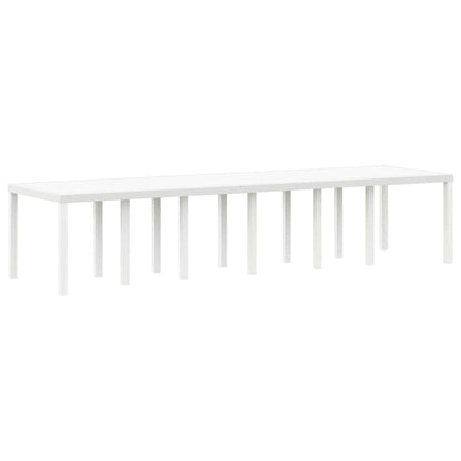 Tuin Eetset 15 pcs Wit Polt riet