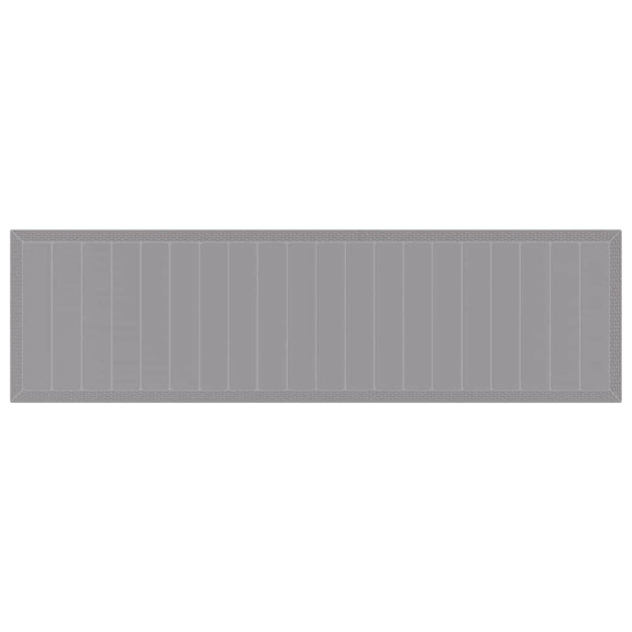 Tuin Eetset 15 pcs Lichtgrijs Polt riet