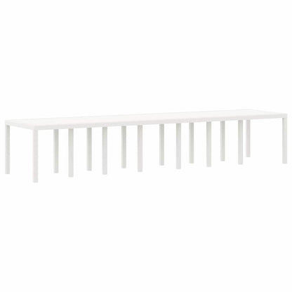 Tuin Eettafelset met kussens 17 st Wit PP