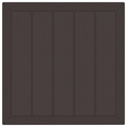 Tuin Eetset 3 pcs Bruin Polypropyleen