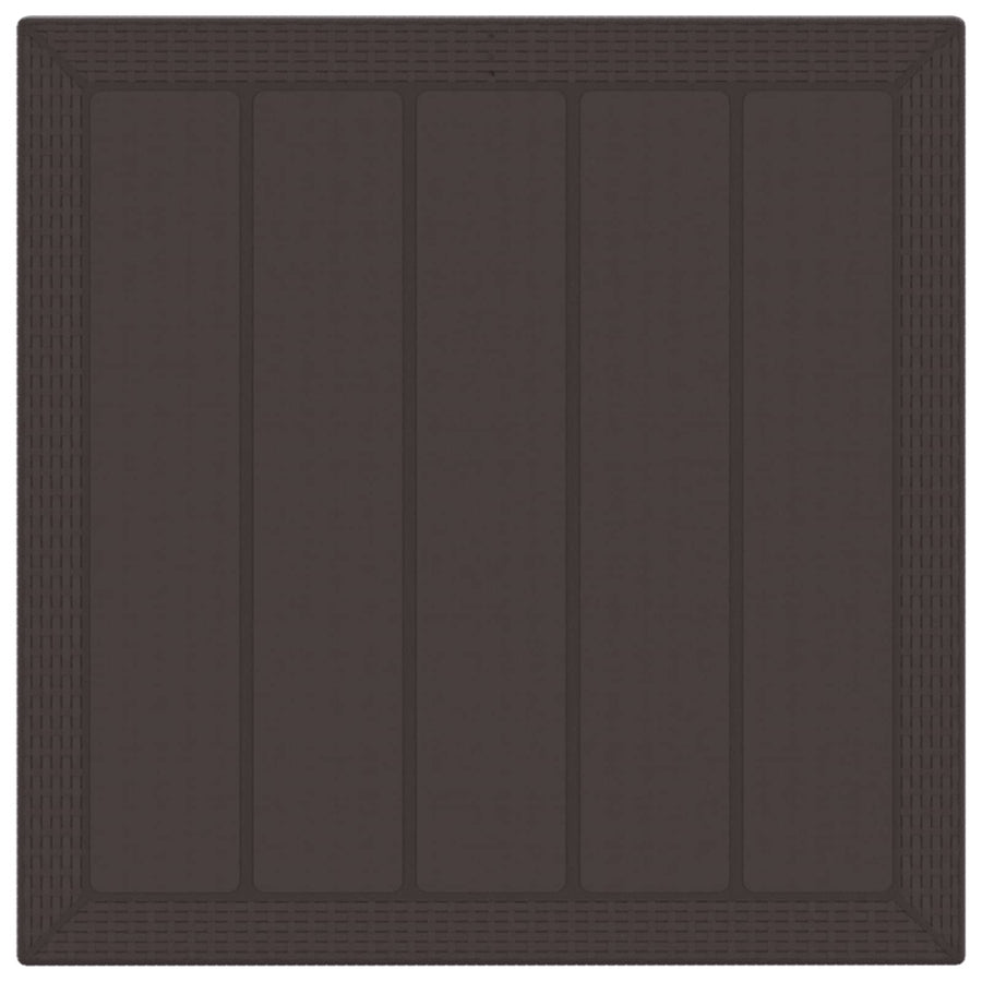 Tuin Eetset 3 pcs Bruin Polypropyleen