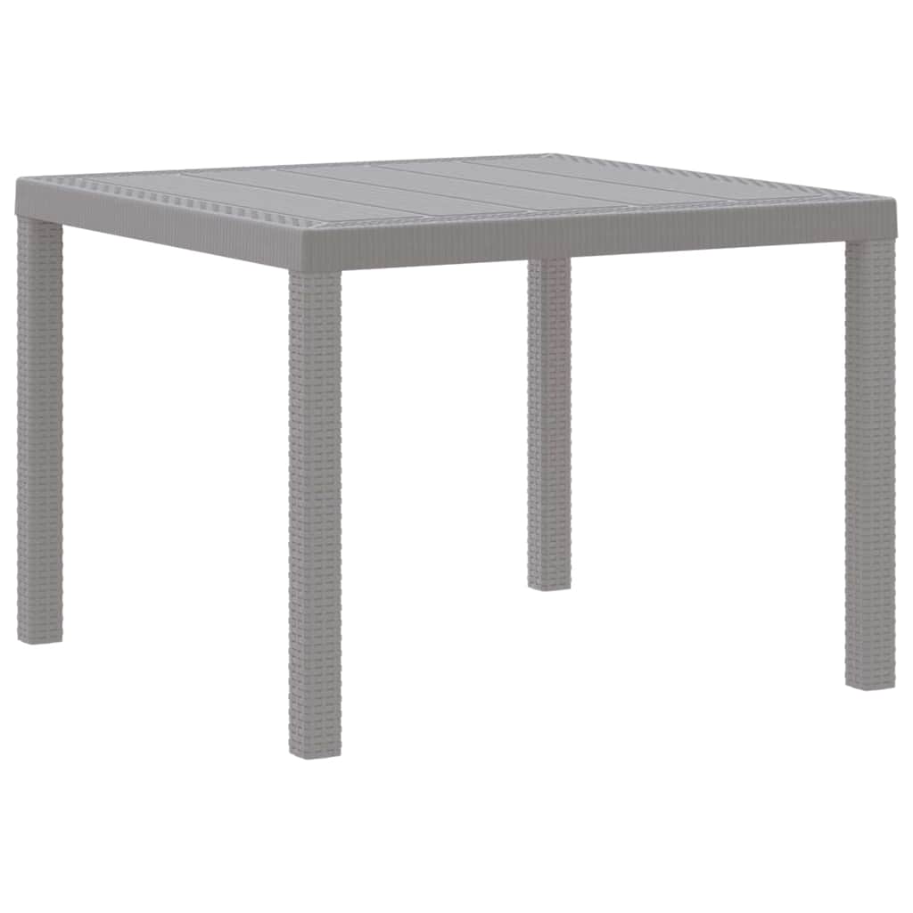 Tuin Eetset 3 pcs Lichtgrijs Polypropyleen