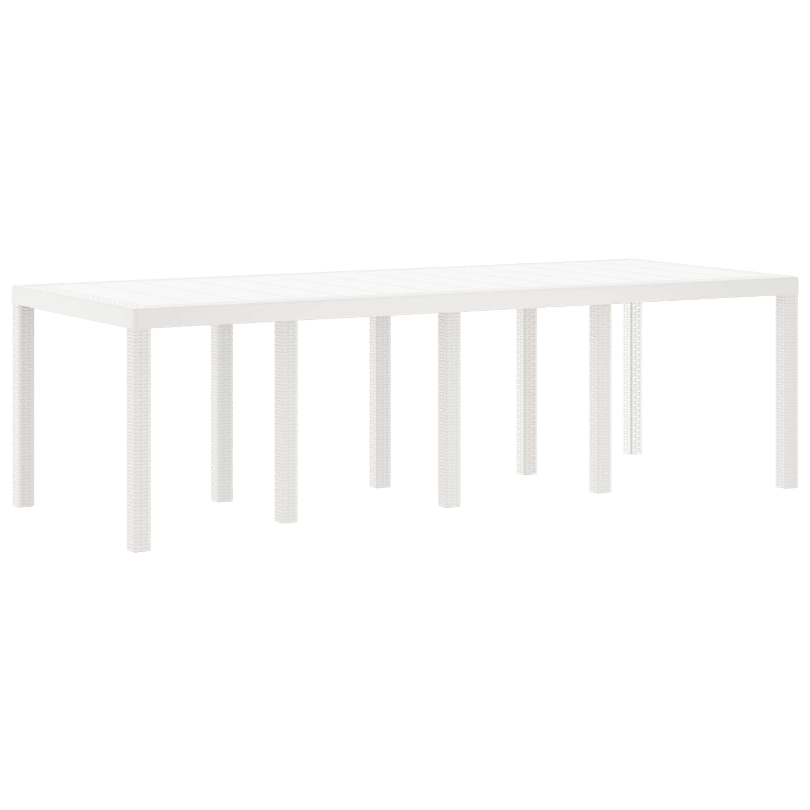 Tuin Eetset 9 pcs Lichtgrijs Polypropyleen