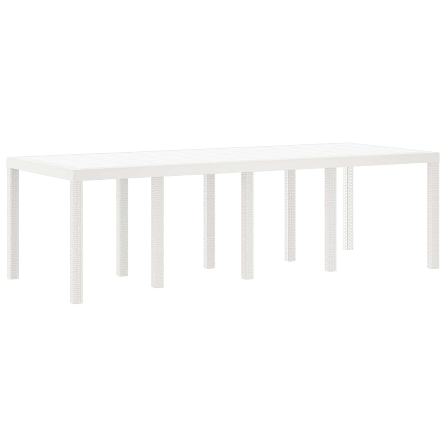 Tuin Eetset 9 pcs Lichtgrijs Polypropyleen